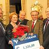 Volksbank-Schecküberreichung von der Veranstaltungsreihe 