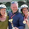 KhK-Trabrennen 2012 (v.l.n.r. Katja Weissenböck, Harald Krassnitzer und Adele Neuhauser)
