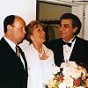 Gala-Soiree für “KhK” im Stadttheater Baden (v.l.n.r. Bürgermeister August Breininger, Lotte Tobisch und Ks Placido Domingo)